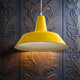 Industrial Pendant Light Yellow, Adjustable Cord Industrial Pendant Light Yellow, Adjustable Cord